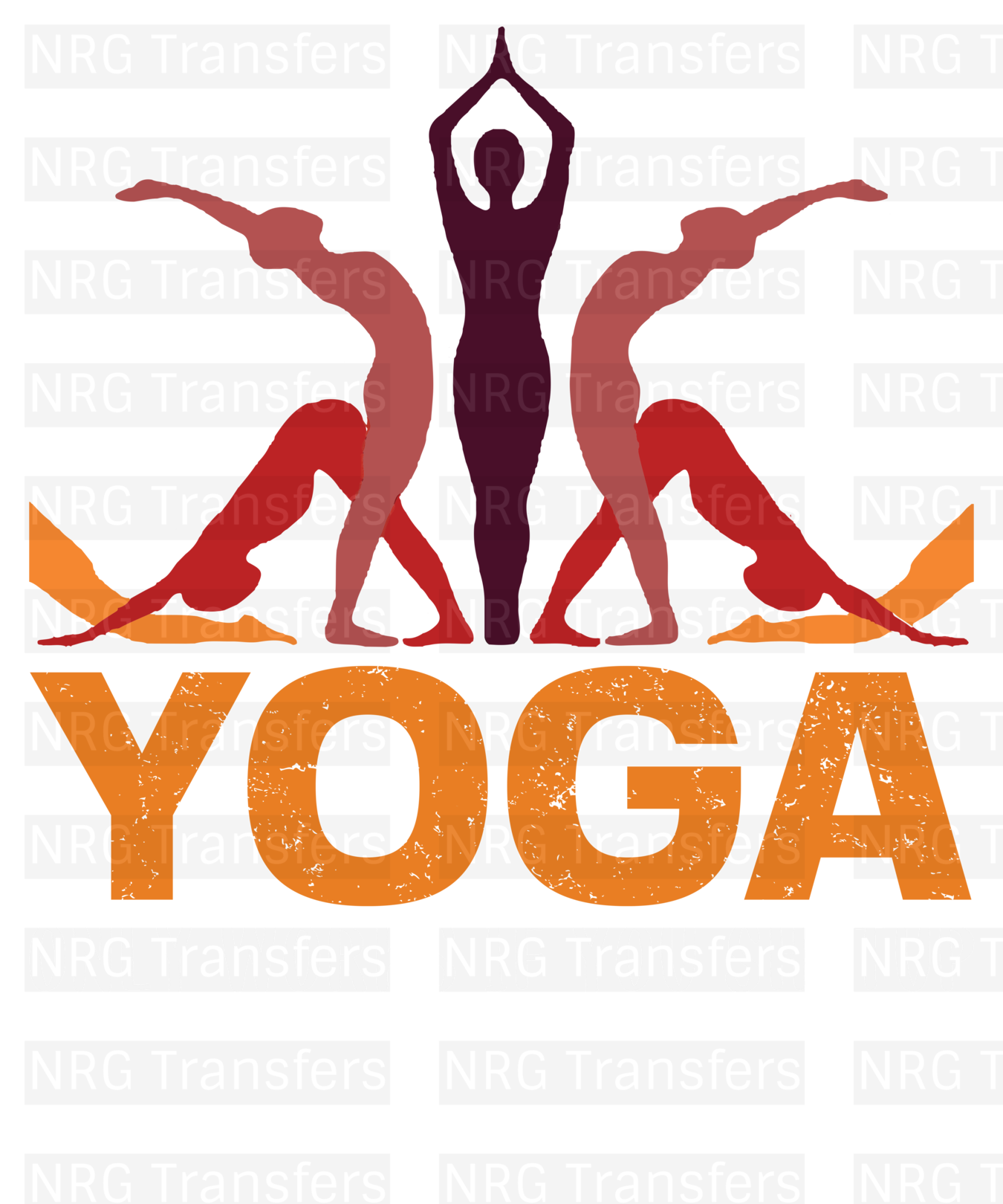 Yoga Only Works If You Shut up - Yoga, DTF Transfer, DTF Print, Heat Transfer