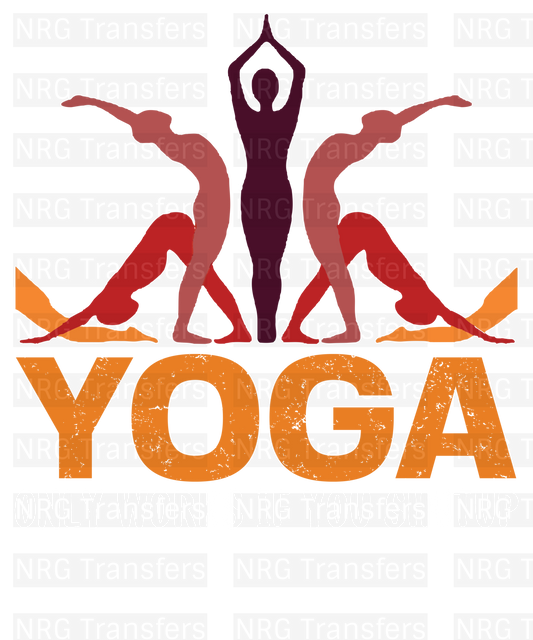 Yoga Only Works If You Shut up - Yoga, DTF Transfer, DTF Print, Heat Transfer