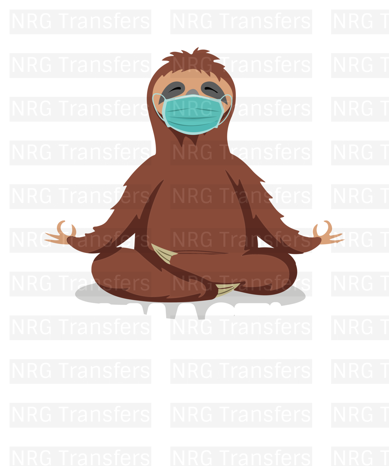 Namaste 6 Feet Away - Yoga, DTF TRANSFER, Heat Transfer, DTF Print