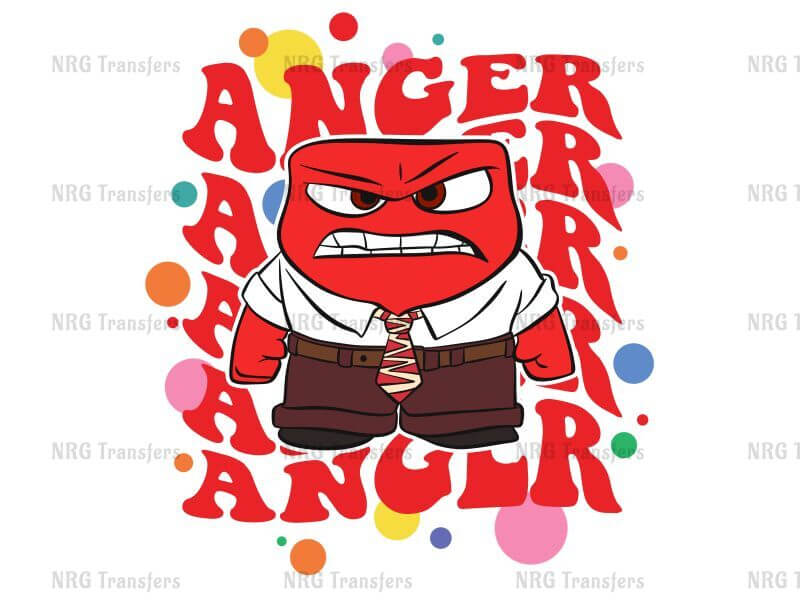 a cartoon character with an angry expression