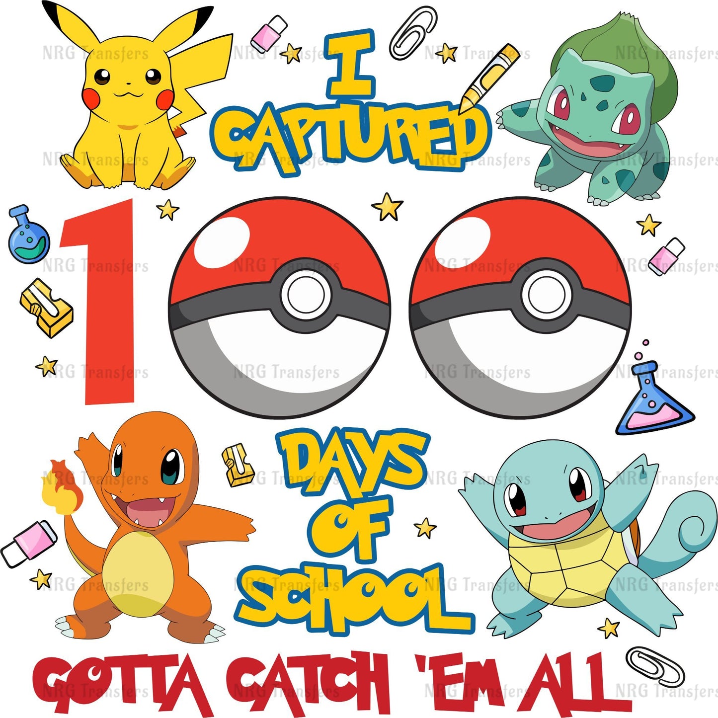 a pokemon themed birthday card with the words 1, 2, 3, and 4