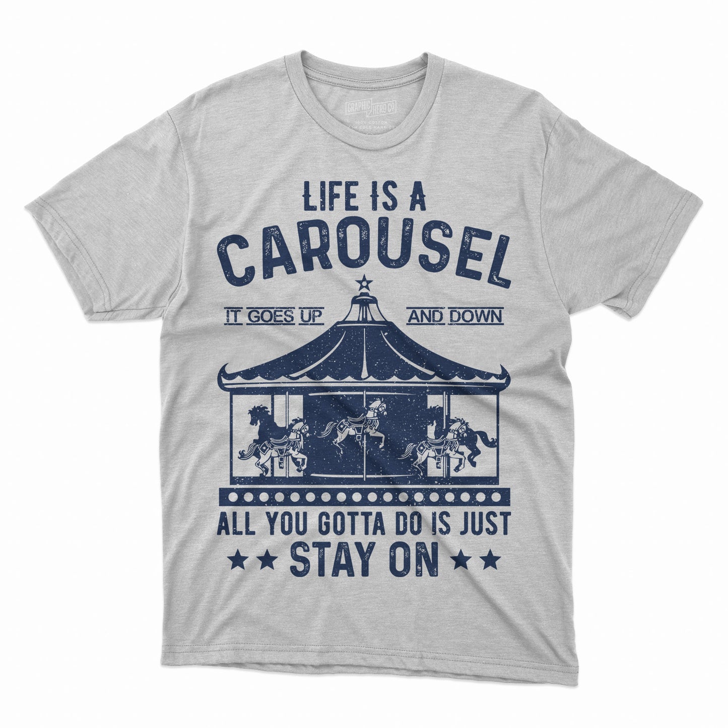 Life Is A Carousel- DTF Transfer, DTF Print, Heat Transfer, Direct To Film