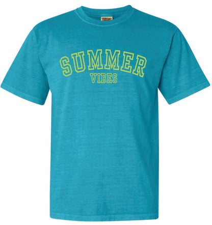 a green t - shirt with the word summer written on it