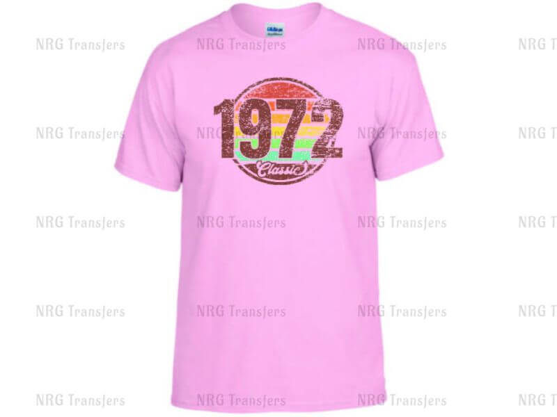 a pink t - shirt with the number 372 on it