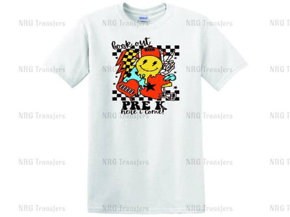 a white t - shirt with a cartoon character on it