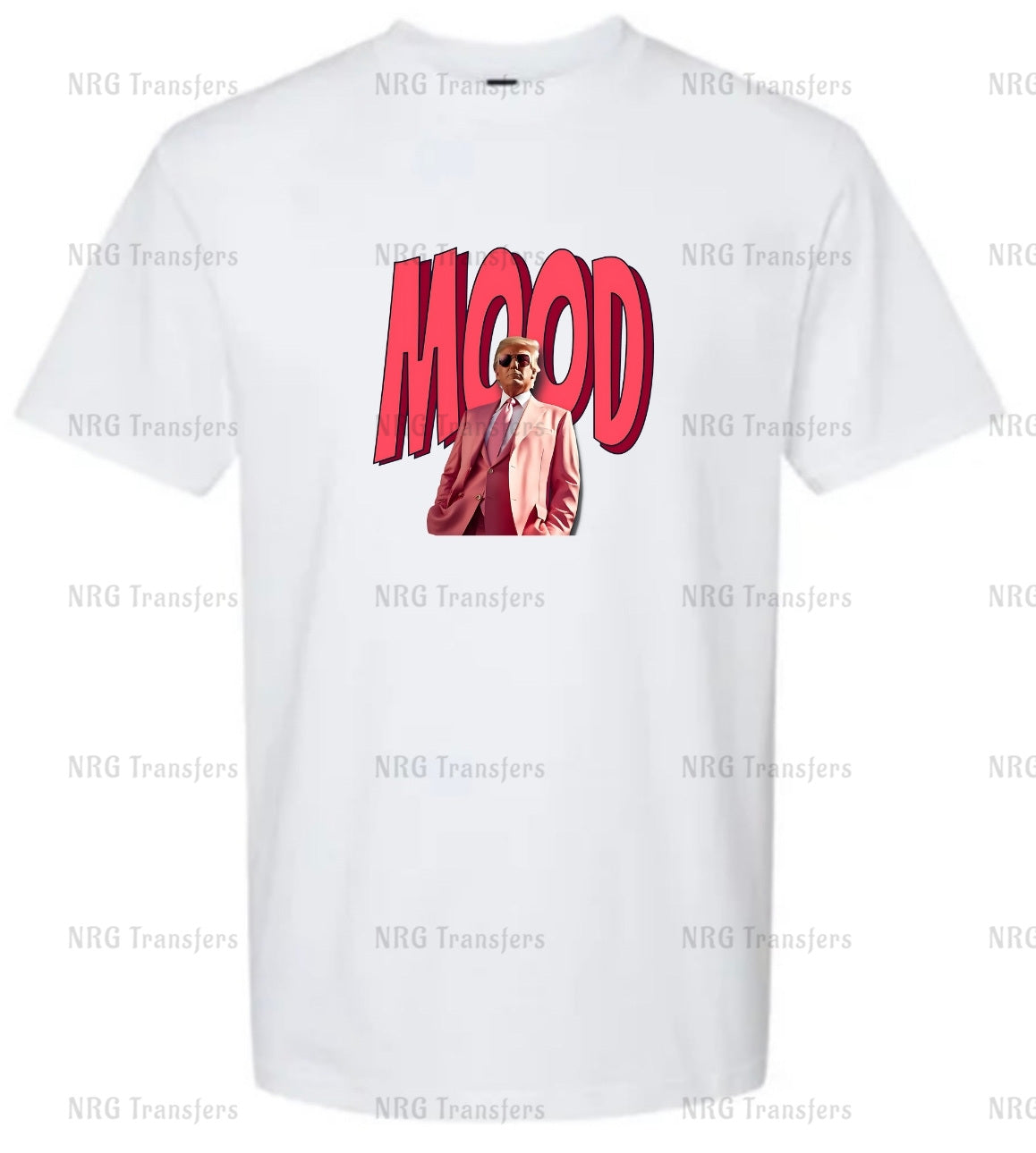 a white t - shirt with the words mood on it