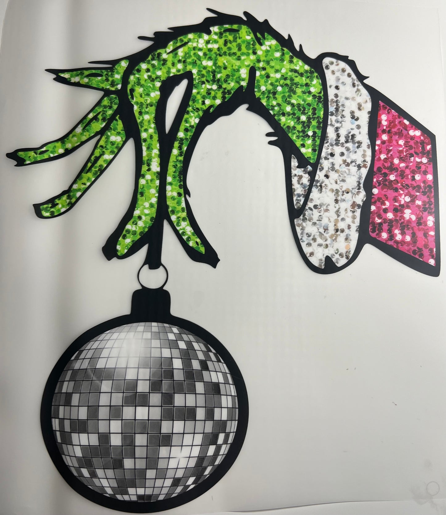 Grinch Disco Ball - DTF TRANSFER