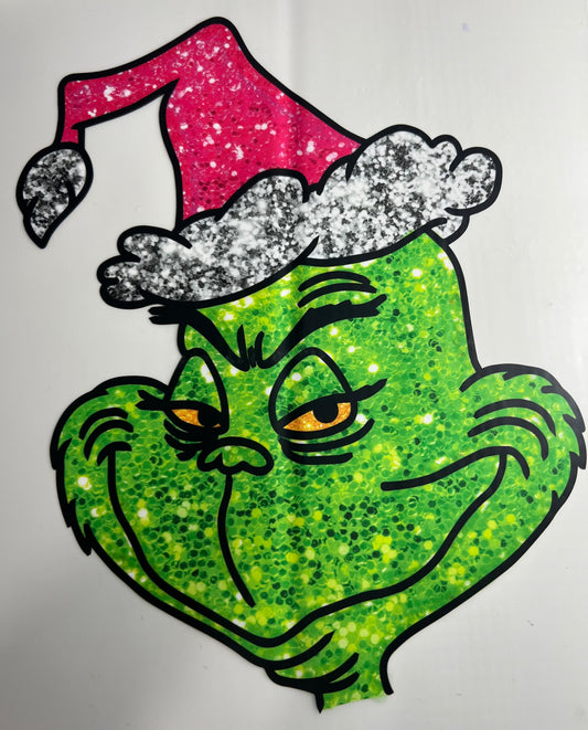 Grinch Face 2 10" - DTF TRANSFER