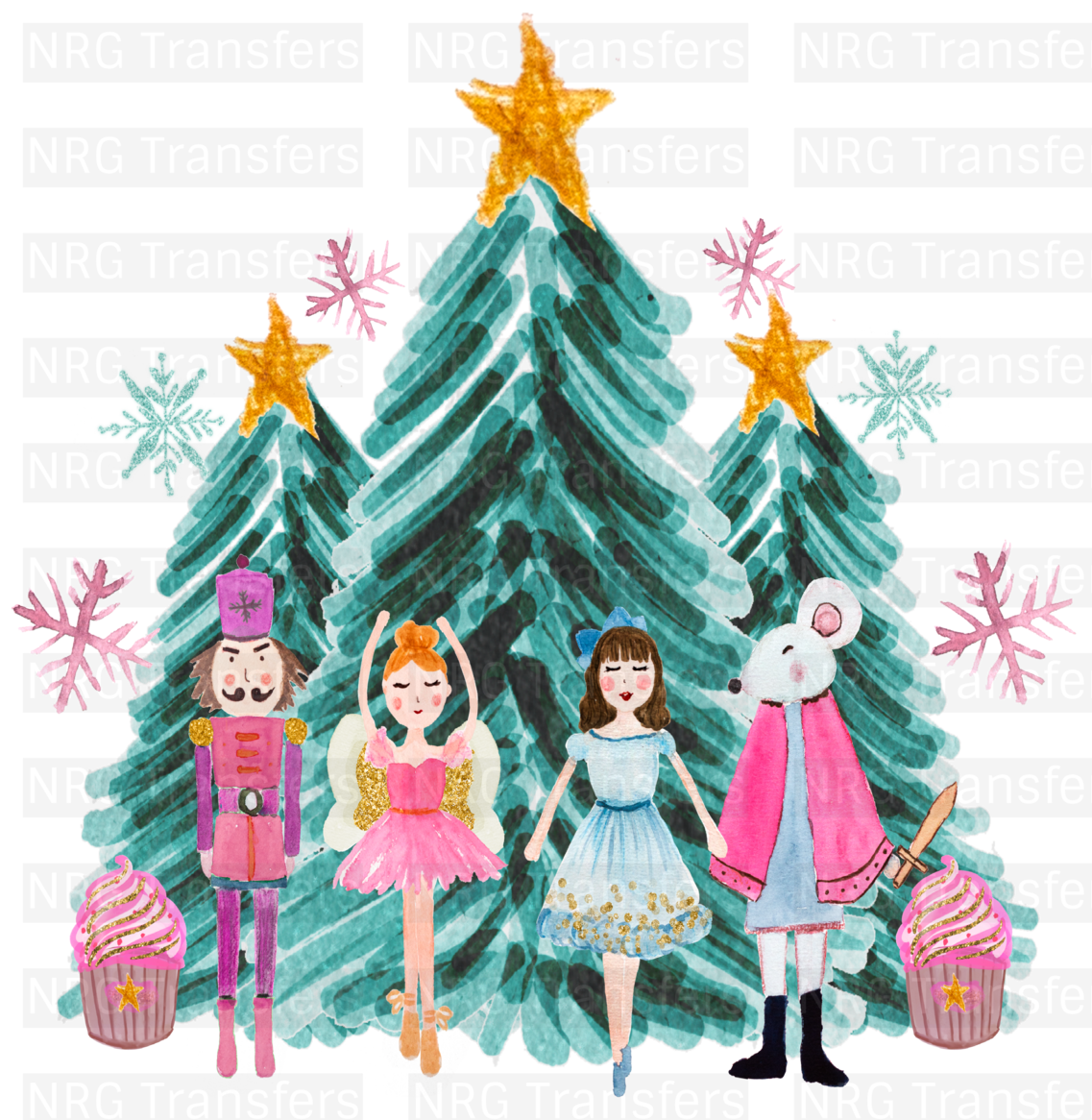 Watercolor Nutcracker- DTF TRANSFER