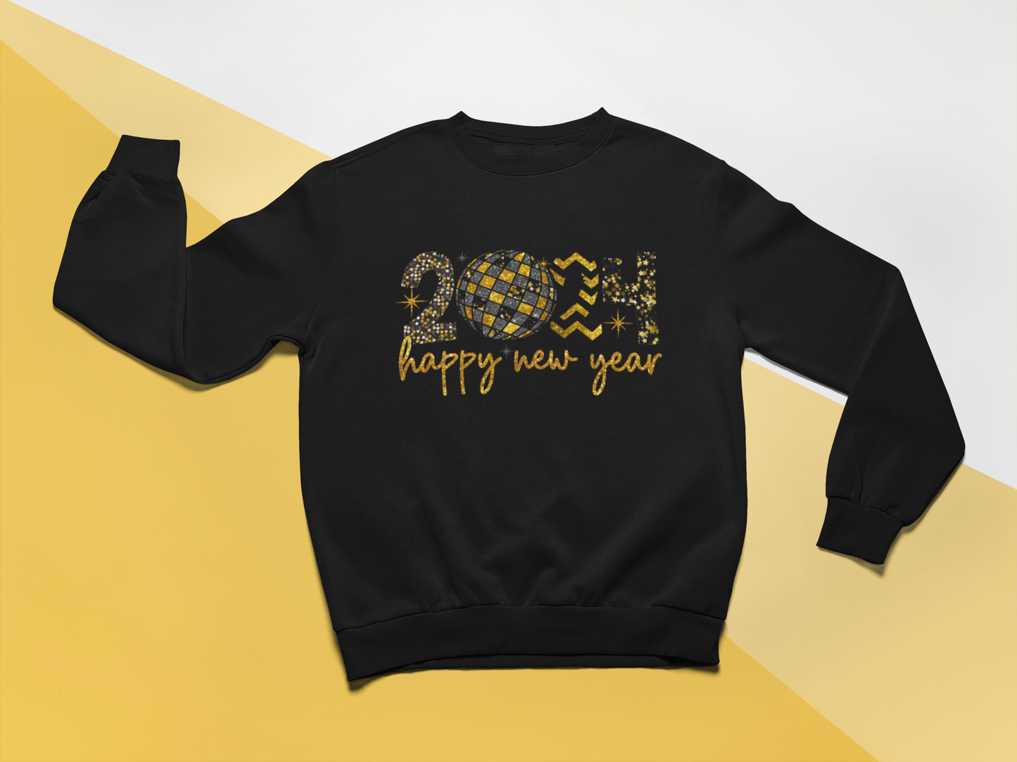 Happy New Year Black & Gold - Sweatshirt 2024