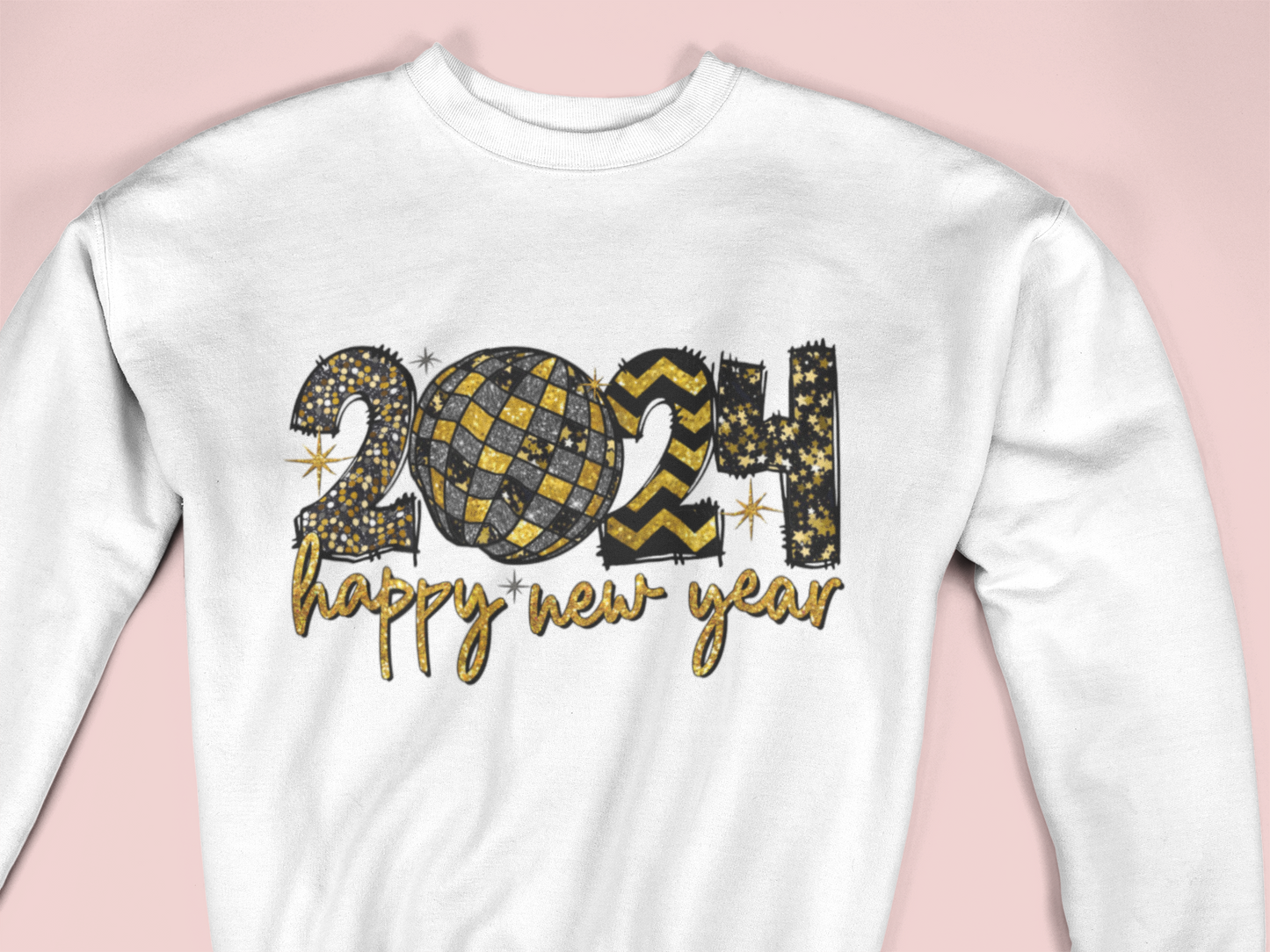 Happy New Year Black & Gold - Sweatshirt 2024