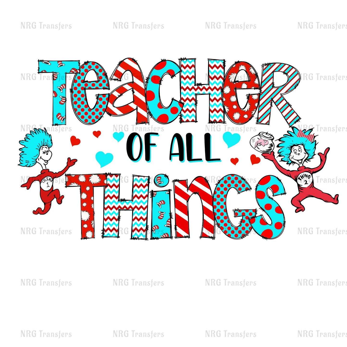 a t - shirt with the words teacher of all things on it