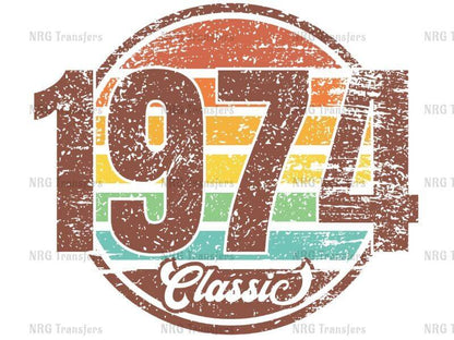 a grungy logo with the number seventy classic