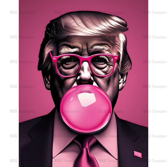 a painting of a man with a bubble in his mouth