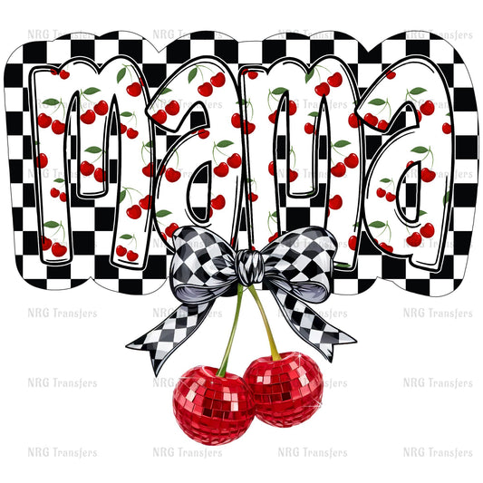 a picture of a sign with cherries on it