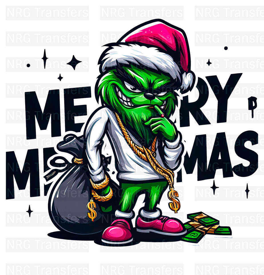 Adult Grinch #1- DTF TRANSFER