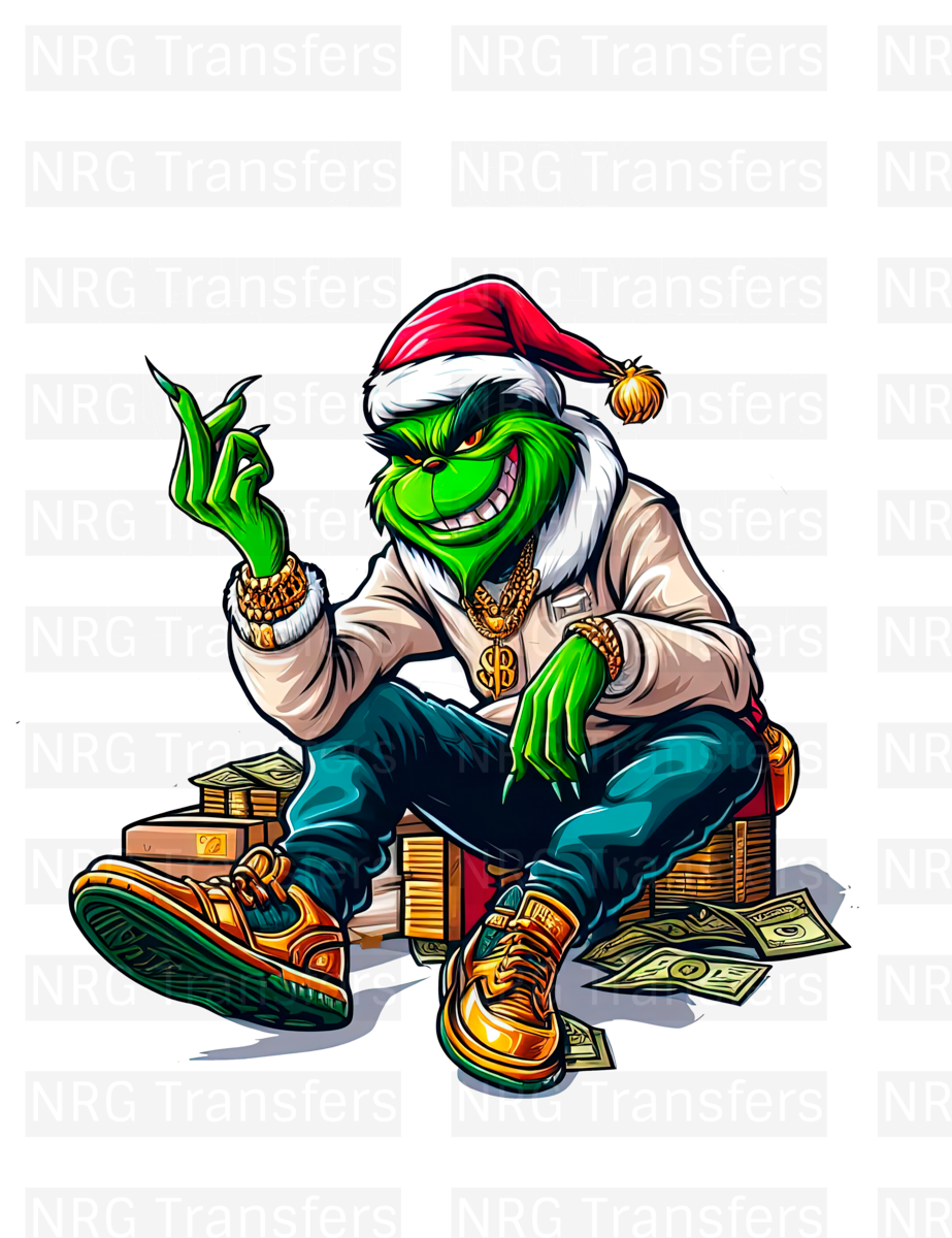 Adult Grinch #12 - DTF TRANSFER