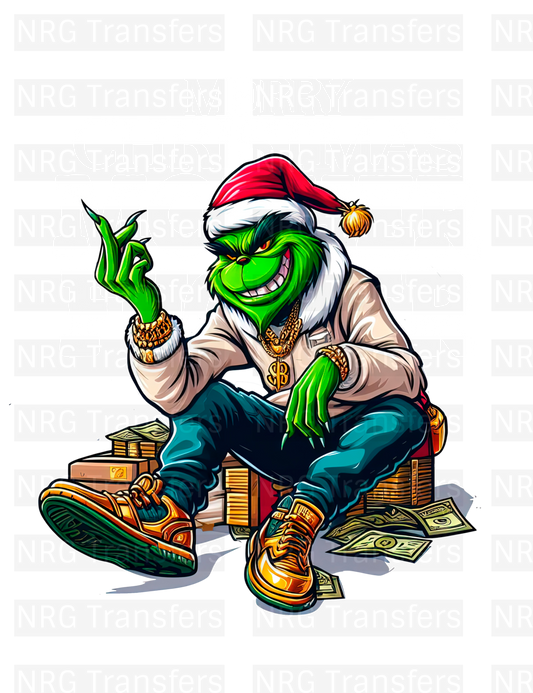 Adult Grinch #12 - DTF TRANSFER