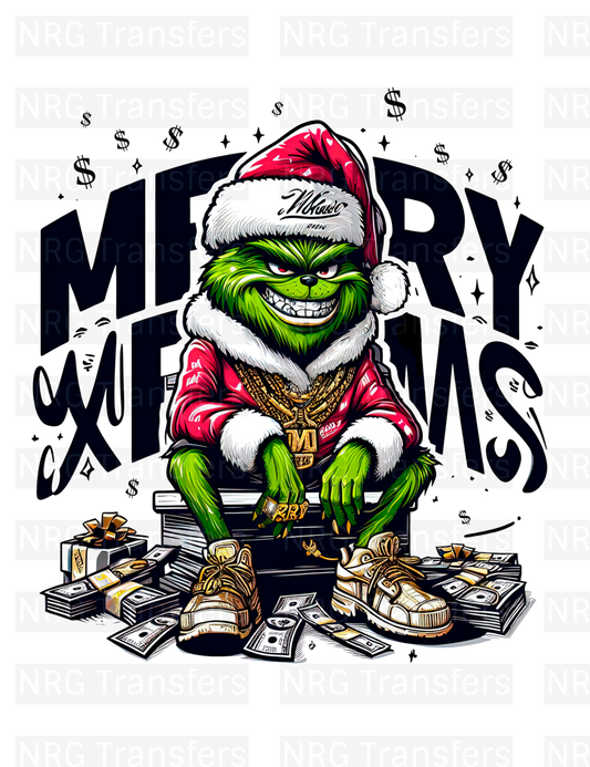 Adult Grinch #13 - DTF TRANSFER