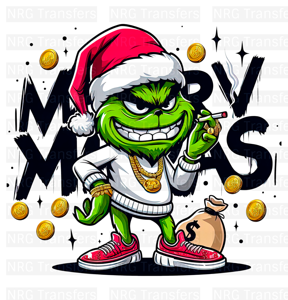 Adult Grinch #2- DTF TRANSFER