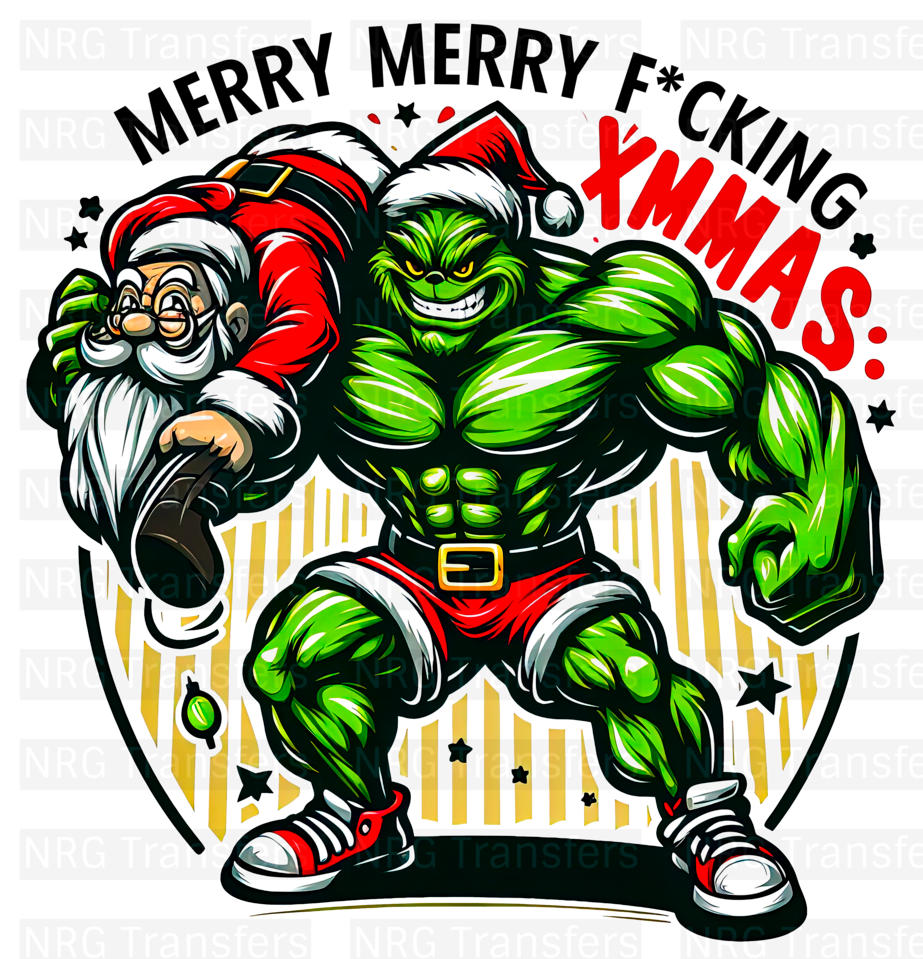 Adult Grinch #3- DTF TRANSFER