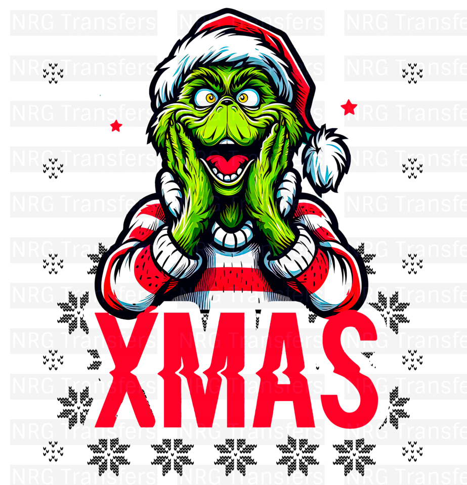 Adult Grinch #7- DTF TRANSFER