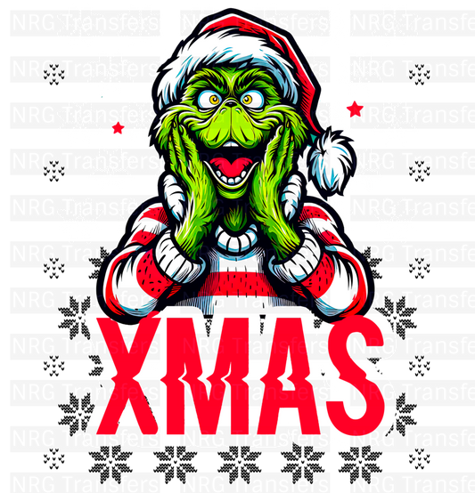 Adult Grinch #7- DTF TRANSFER