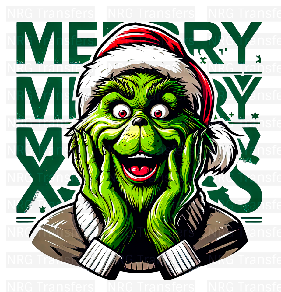 Adult Grinch #8- DTF TRANSFER