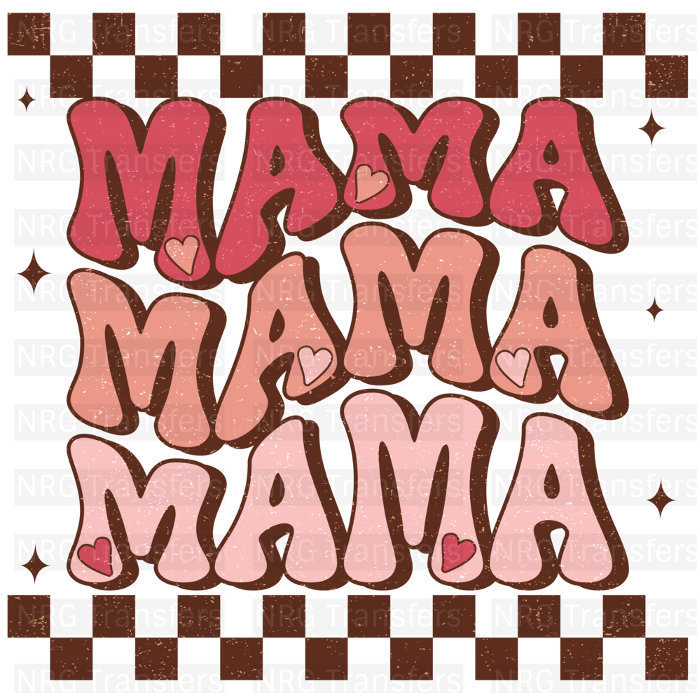 Mama - DTF Print, Heat Transfer, Valentines Day, DTF Transfer