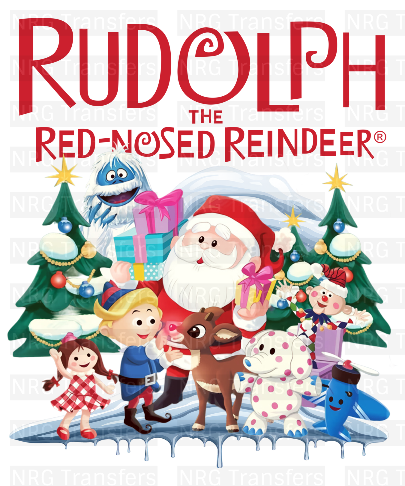 Rudolph Red Nosed Reindeer - DTF TRANSFER