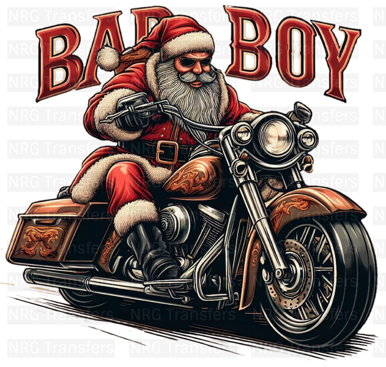 Santa Biker - DTF TRANSFER