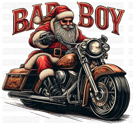 Santa Biker - DTF TRANSFER