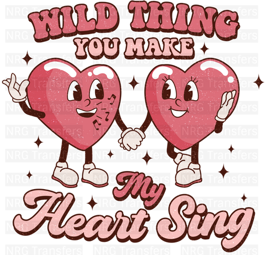 Valentines Day Wild Thing- DTF Print, Heat Transfer, Valentines Day, DTF Transfer