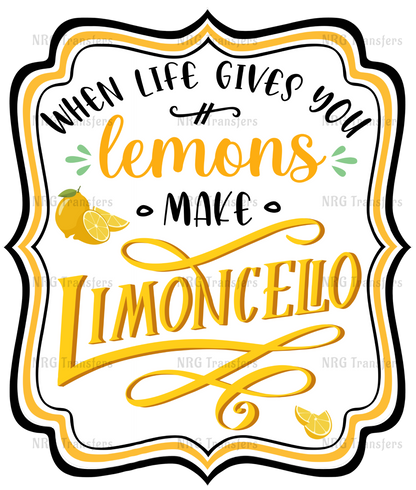 a sign that says when life gives you lemons make limooniello