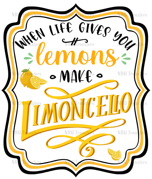 a sign that says when life gives you lemons make limooniello