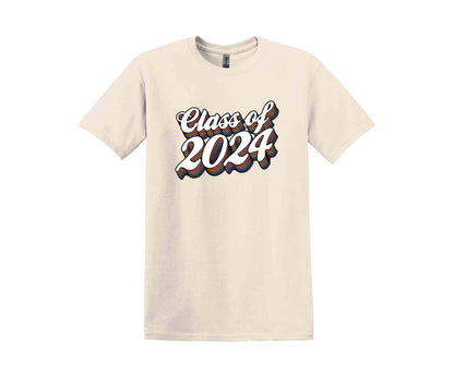 a white t - shirt with the words class of 2021 printed on it