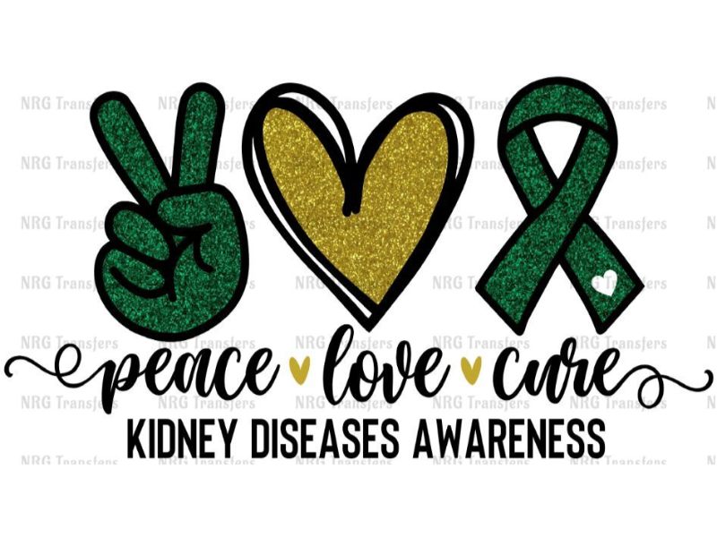 peace love care kidney disease awareness