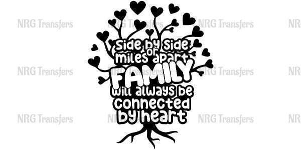 a family tree with hearts on it