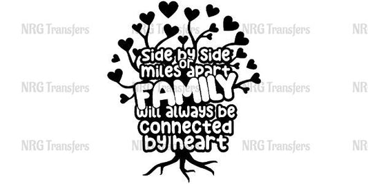 a family tree with hearts on it