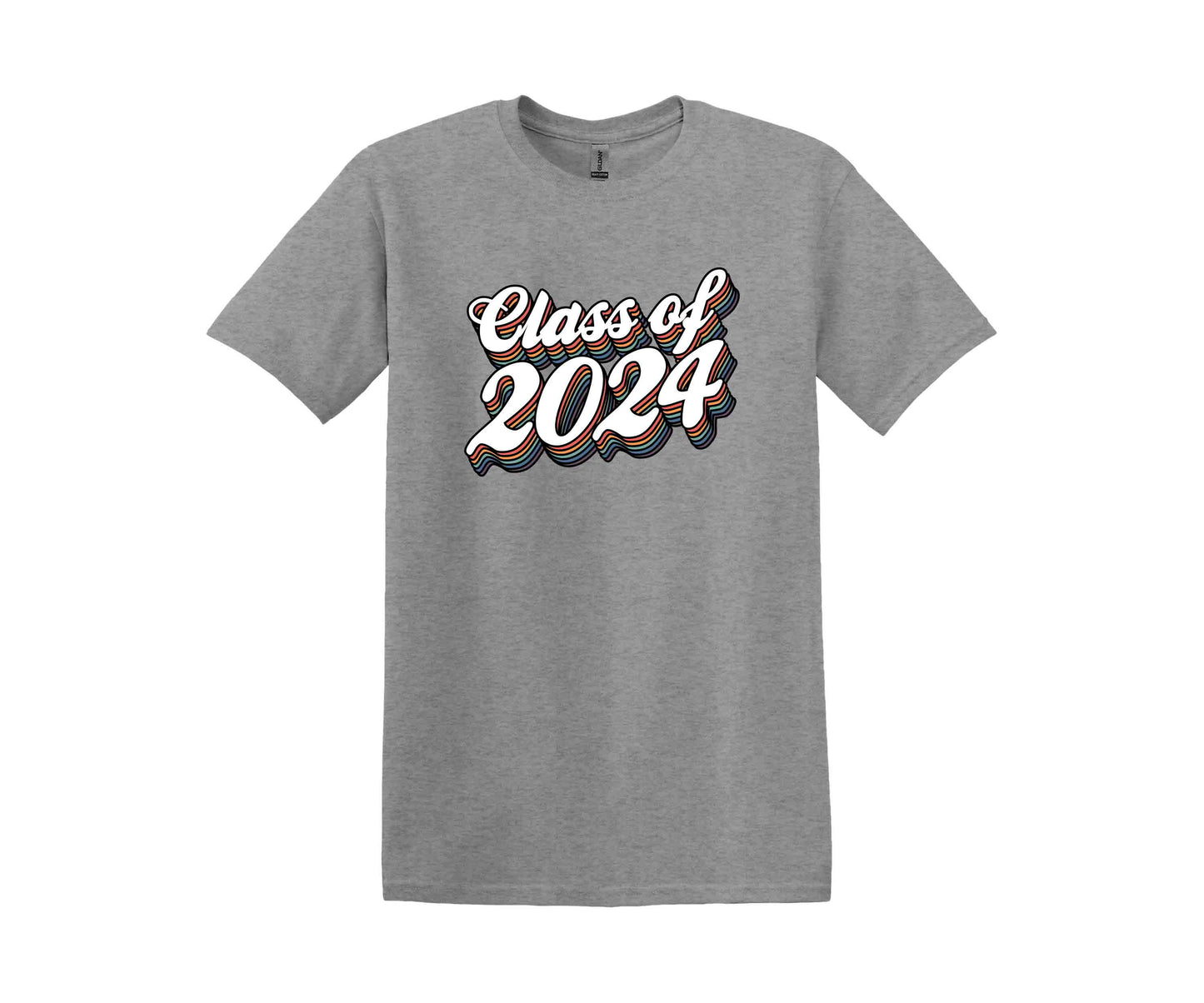 a gray t - shirt with the class of 202 printed on it